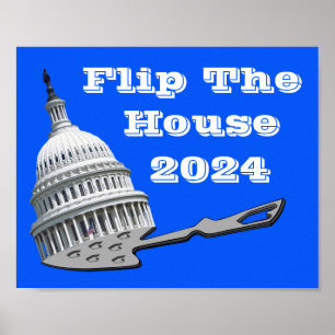 Affiche Retourner Le Vote De La Chambre Bleu 2024