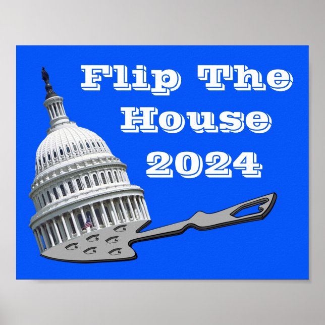 Affiche Retourner Le Vote De La Chambre Bleu 2024 (Devant)