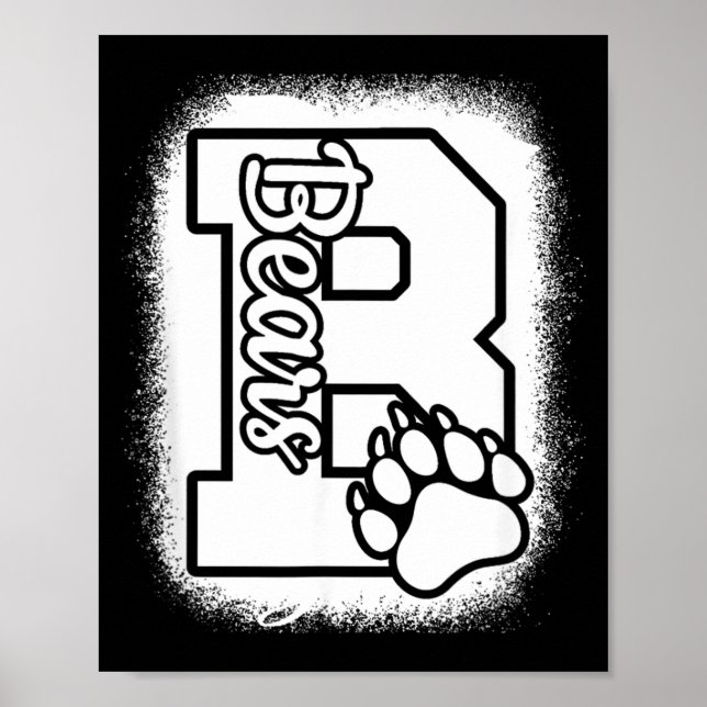 Affiche Retournez encourager les Bears du lycée Bears à la (Devant)