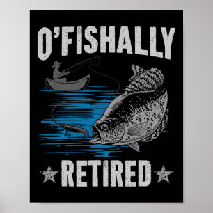 Affiche Retraite 2025 Pêche Pêcheur O-poisson-ally Retrait