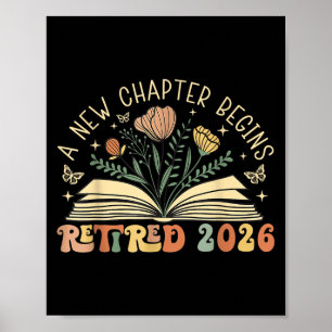 Affiche Retraité 2026 Un Nouveau Chapitre Commence Retrait