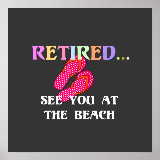 Affiche Retraité...À vous revoir à la plage (Devant)