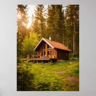 Affiche Retraite de bois paisible - Cottage & Sauna Sereni