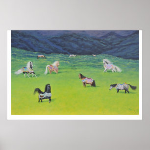 Affiche Retraite de cheval de carrousel