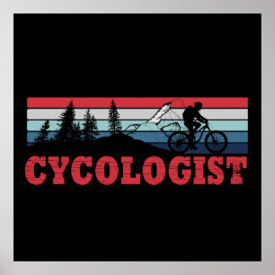 Affiche Retraite de cyclisme drôle - Cycologue