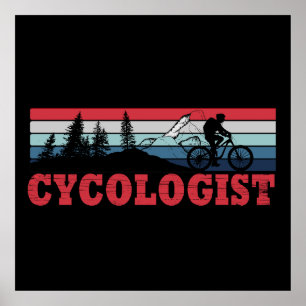 Affiche Retraite de cyclisme drôle - Cycologue