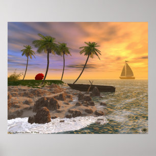 Affiche Retraite de plage