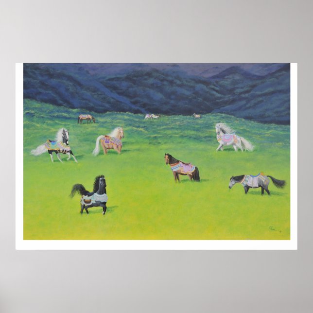 Affiche Retraite du cheval de carrousel (Devant)