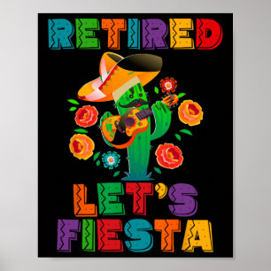 Affiche Retraite Mexicano Fiesta Retraite Cinco De