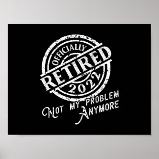 Affiche Retraite officielle 2022 Parti de retraite Retrait