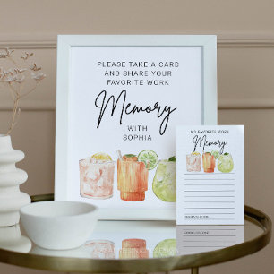 Affiche Retraite Partagez votre mémoire de travail préféré