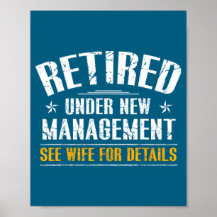 Affiche Retraité sous nouvelle direction Voir illustration