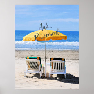 Affiche Retraite, une journée à la plage