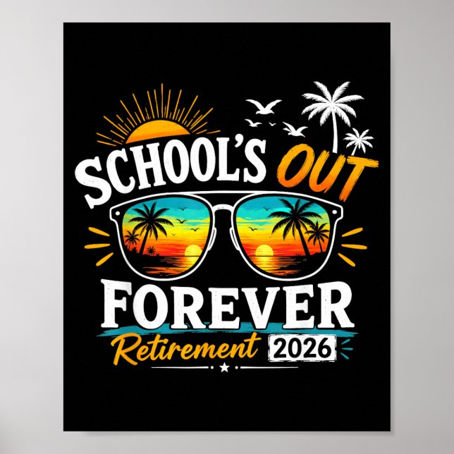 Affiche Retraite Vie Retraite 2026 Enseignant Retraité (Devant)