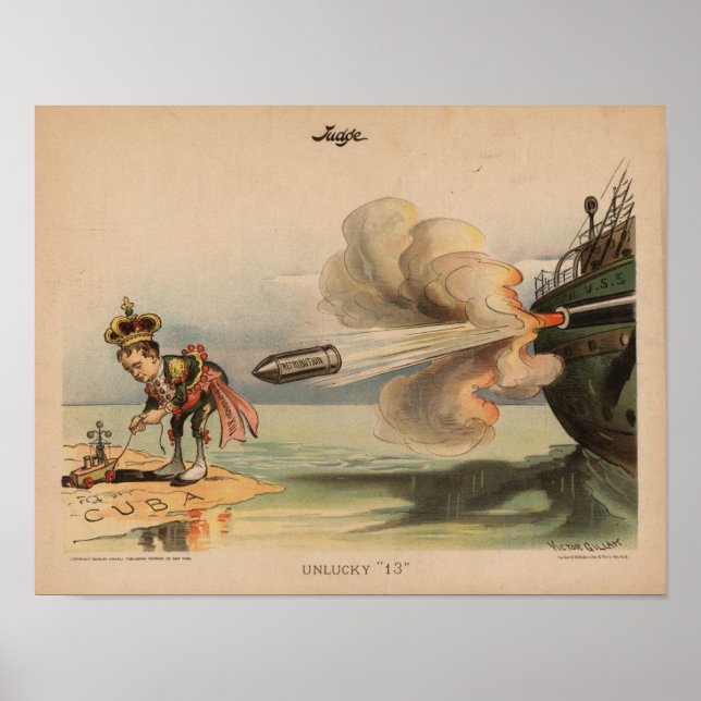 Affiche Rétribution contre l'Espagne (Devant)