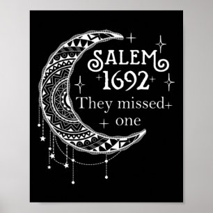Affiche Rétro 1692 Ils Ont Manqué Une Sorcière Salem 1692