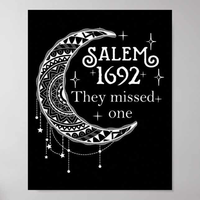 Affiche Rétro 1692 Ils Ont Manqué Une Sorcière Salem 1692  (Devant)