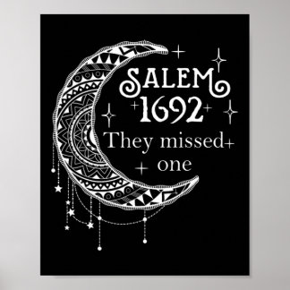 Affiche Rétro 1692 Ils Ont Manqué Une Sorcière Salem 1692