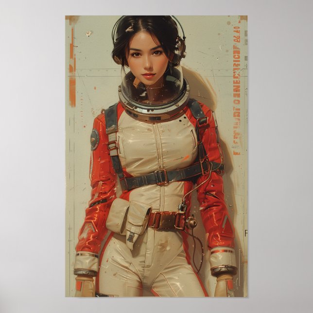 Affiche Retro 1980s Japonais Sci-Fi AV Magazine pochette (Devant)