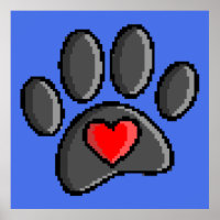Retro 80s Vidéo Jeu 8 bits Pixel Art Chien Emprein