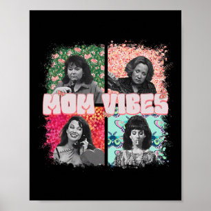 Affiche Retro 90's Maman Vibe Chemise Fête des mères Maman