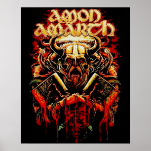 Affiche Retro Amon Amarth Cadeaux De Musique Cool Pour Ven