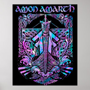 Affiche Retro Amon Amarth Fan Art classique Cadeau