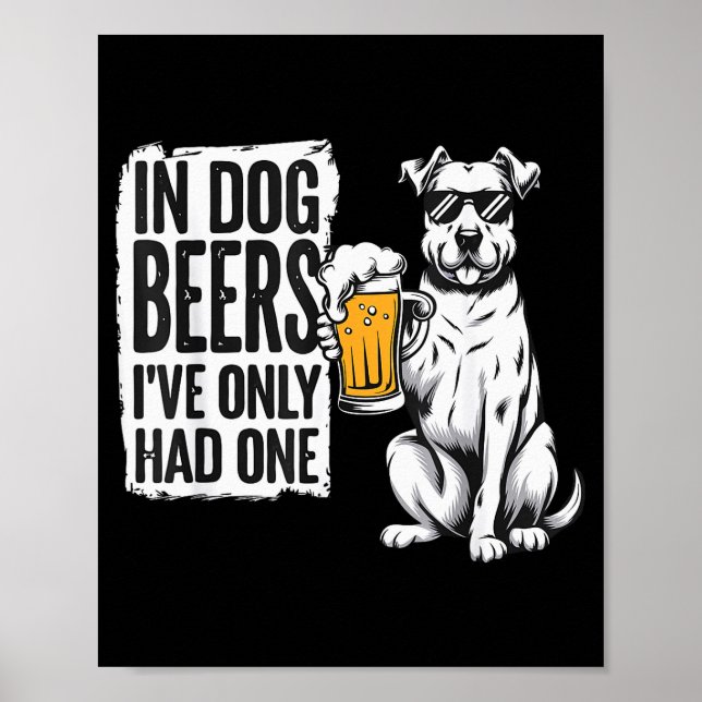 Affiche Retro Beer Pun Bar Pub Crawl Party Men - Funny Bee (Devant)