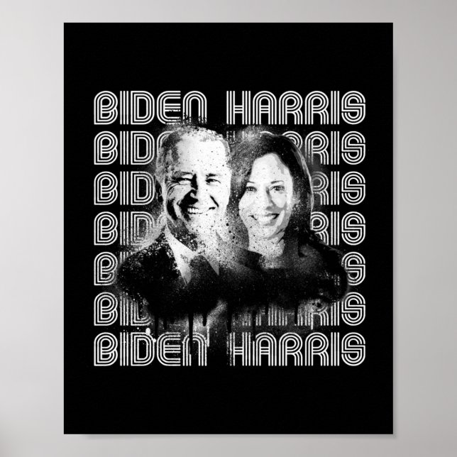 Affiche Retro Biden Harris Pride (Devant)