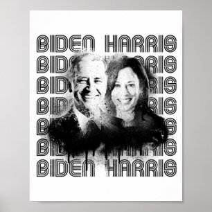 Affiche Retro Biden Harris Pride