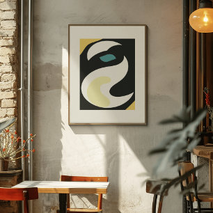 Affiche Retro Breeze : Flux Abstrait moderne