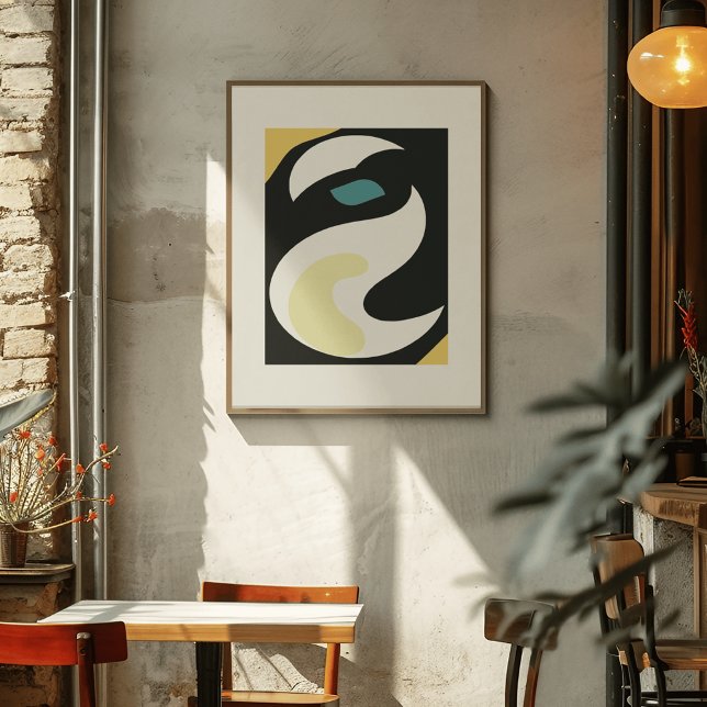 Affiche Retro Breeze : Flux Abstrait moderne (Créateur téléchargé)