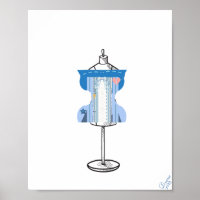 Retro Bustier Corset Peinture d'art imprimé
