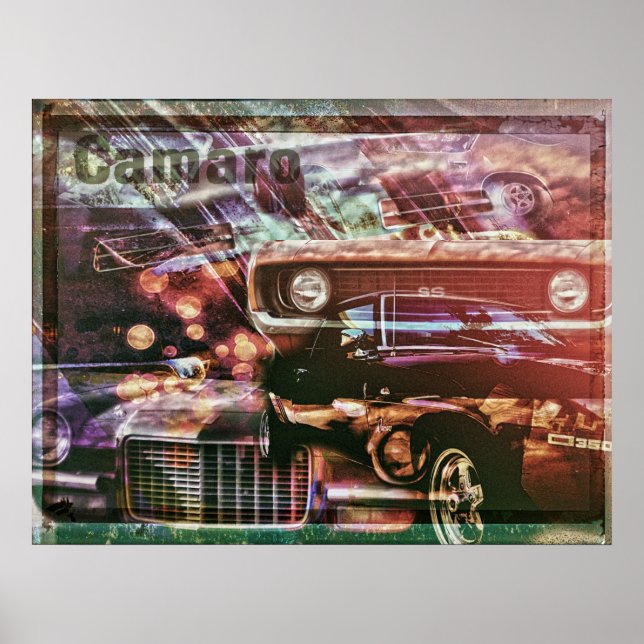 Affiche rétro Camaro (Devant)