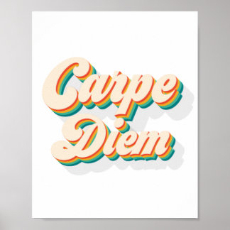 Affiche Retro Carpe Diem