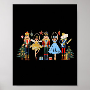 Affiche Retro Casse-Noisette Ballet Arbre De Noël S Pour F