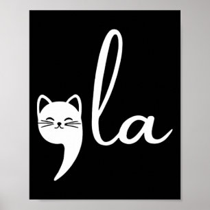 Affiche Retro Cat Comma La Kamala Harris Pour Président 20