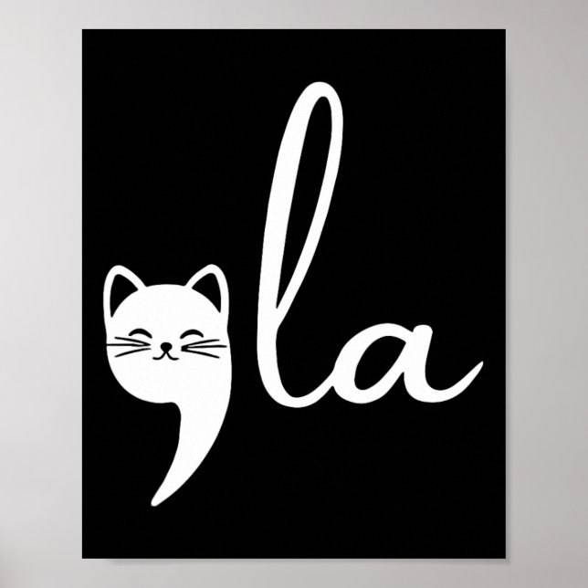 Affiche Retro Cat Comma La Kamala Harris Pour Président 20 (Devant)