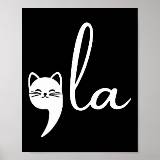 Affiche Retro Cat Comma La Kamala Harris Pour Président 20 (Devant)