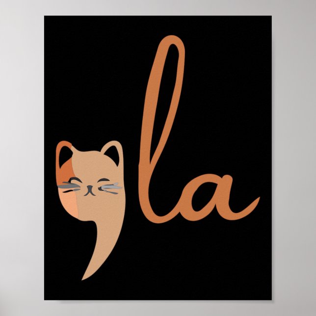 Affiche Retro Cat Comma La Kamala Harris Pour Président 20 (Devant)