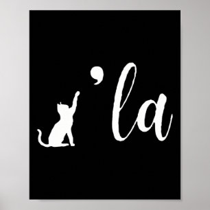 Affiche Retro Cat Comma La Kamala Harris Pour Président 20
