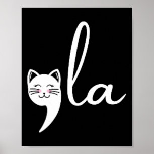 Affiche Retro Cat Comma La Kamala Harris Pour Président 20