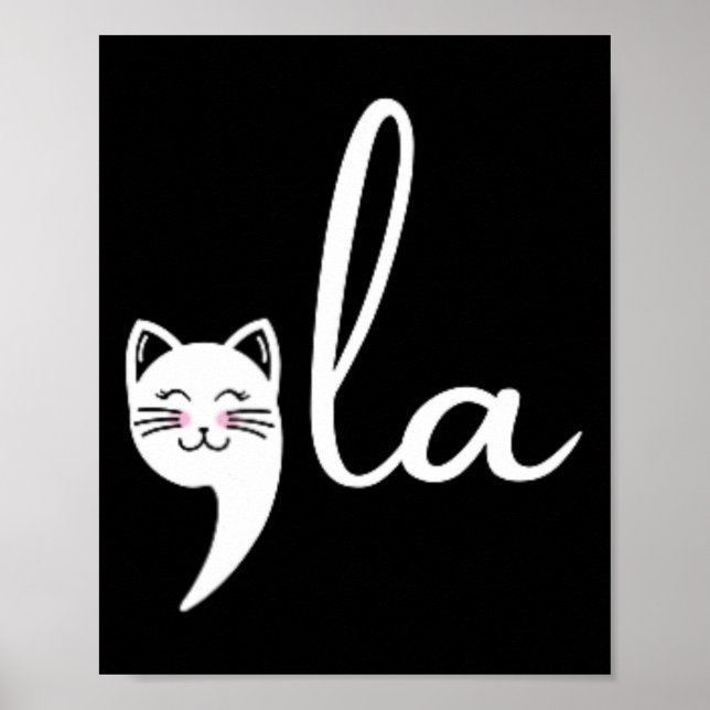 Affiche Retro Cat Comma La Kamala Harris Pour Président 20 (Devant)