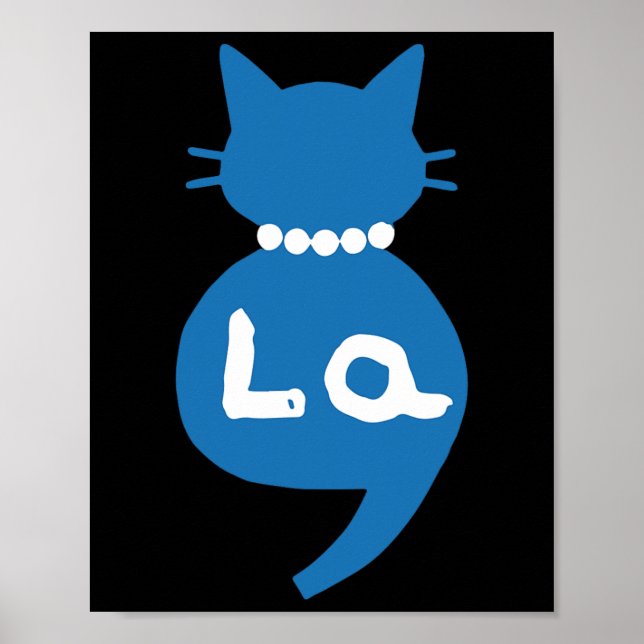 Affiche Retro Chaussures Cute Cat Comma La Kamala Harris 2 (Devant)