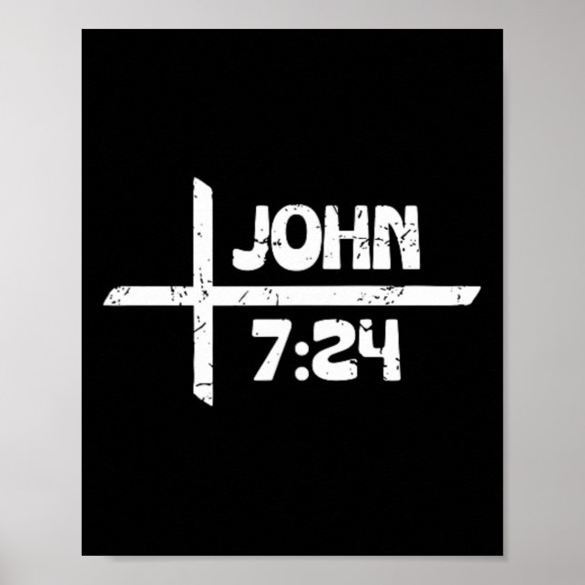 Affiche Retro Christian And Tattooed John 724 - Avant et  (Devant)