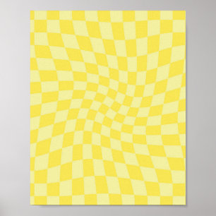 Affiche Retro citron jaune pastel Warboard
