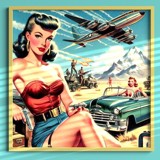 Affiche Retro Classic Pin Up (Créateur téléchargé)