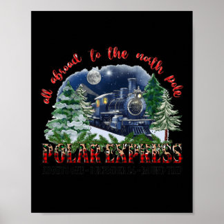 Affiche Retro Croire Train Pôle Nord Express Polaire Tout 