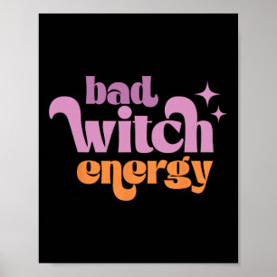 Affiche Rétro D Witch Energy Shirt Halloween Vibes de cuis