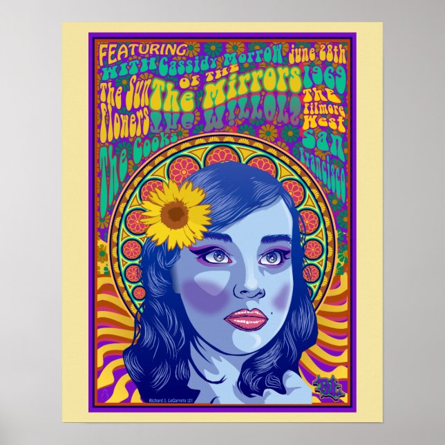 Affiche Rétro de l'affiche du Mirrors Band (Devant)